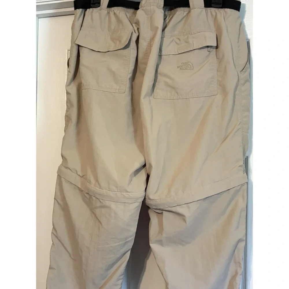 The North Face Pants Mens XL Beige Nylon Convertible Zip Off Hiking Belt